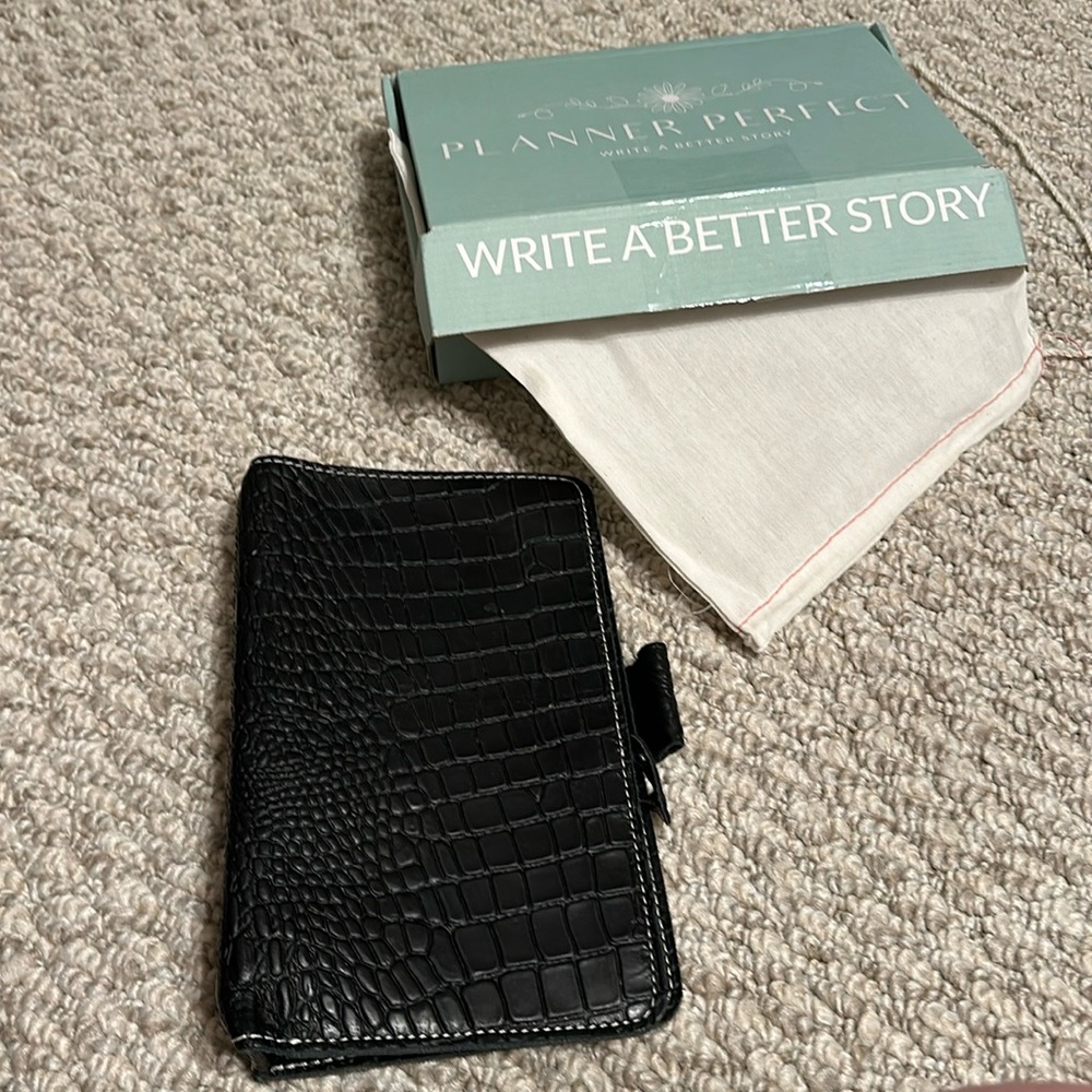 Planner Perfect Everyday Organized Isabella Leather Wide size